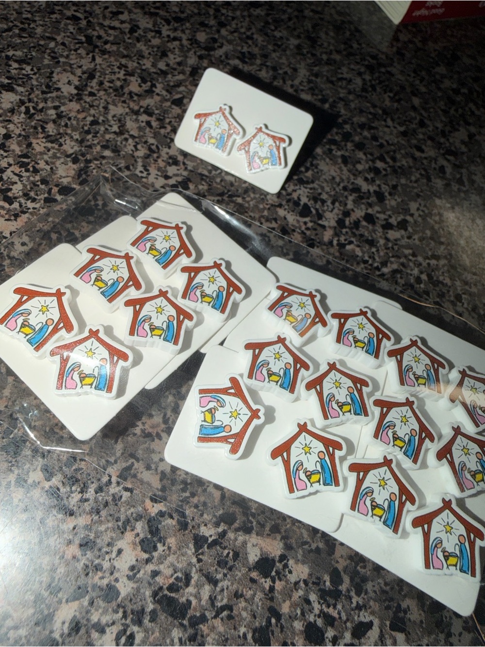 Nativity Scene Sticker Pack - White Backing, Multicolor